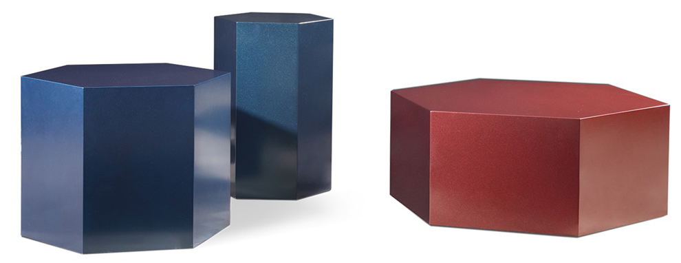 实色漆混油组合茶几